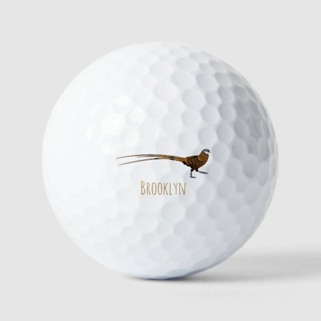 Reeves's faszinierende Cartoon-Abbildung Golfball (Vorderseite)