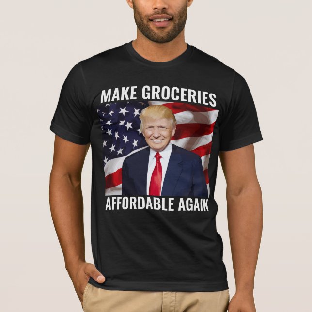 REFAIRE DES GROCERIES ABORDABLES DES T-SHIRTS TRUM (Devant)