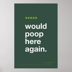 REFAIS MES BESOINS ICI – Affiche de salle de bain