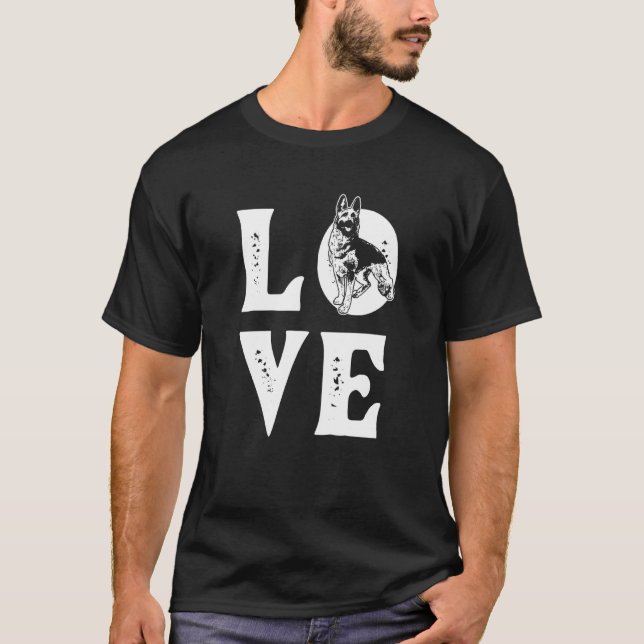 Referat Belgische Malinois Liebe Pd Polizeiausbild T-Shirt (Vorderseite)