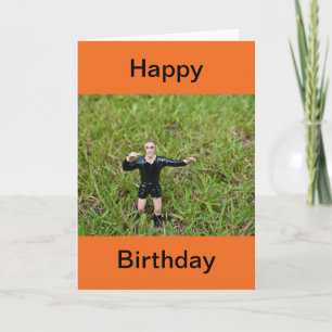Referee Soccer/Football Happy Birthday Card Karte