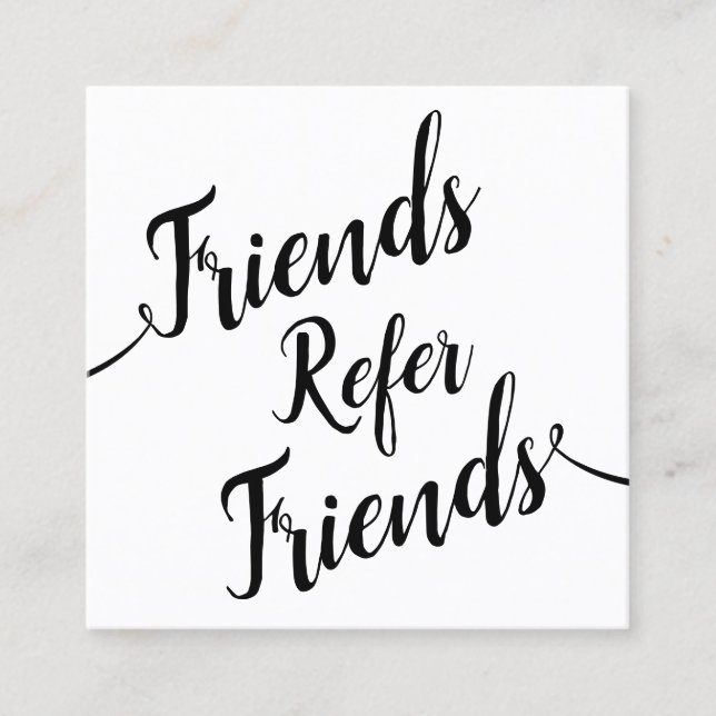 Référence client Calligraphie de script simple (Devant)