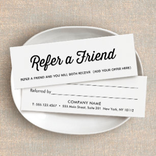 Référence client simple en noir et blanc
