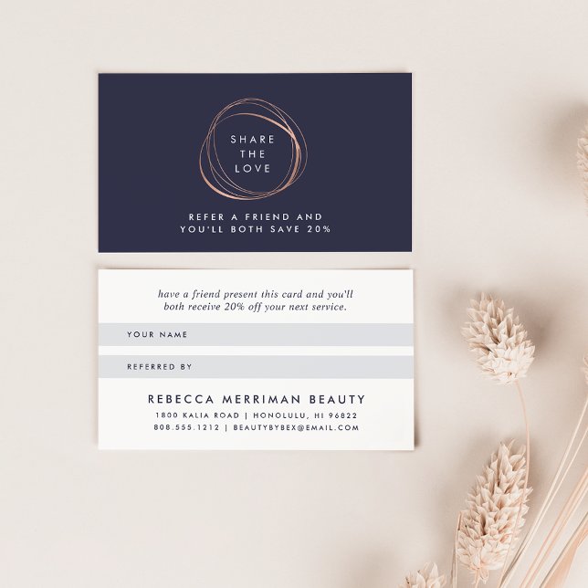 Référence du logo Abstrait de Faux Rose Gold (Créateur téléchargé)