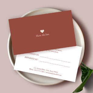 Référencement Carte de recommandation professionnelle minimalist