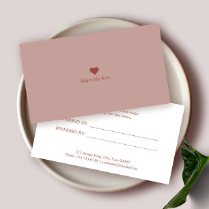 Référencement Carte de recommandation professionnelle minimalist