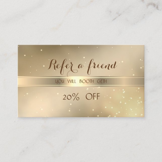 Référencement Élégant, Design, Moderne, Carte de recommandation  (Devant)