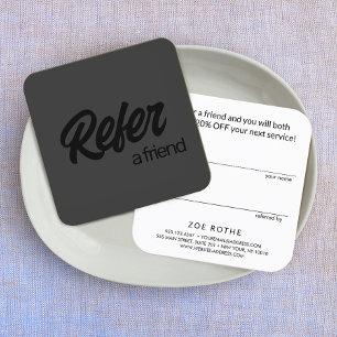 Référencement Noir sur Noir Référer une carte de recommandation