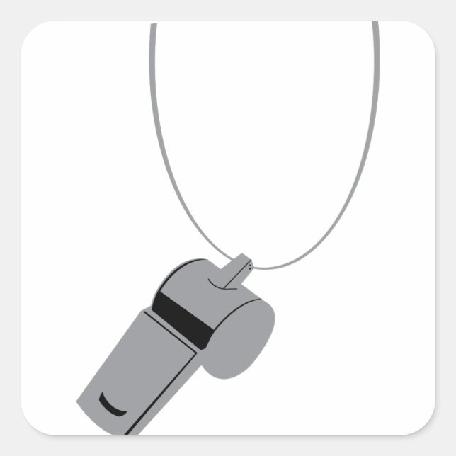 Referendarpfeifcoach Quadratischer Aufkleber (Vorderseite)