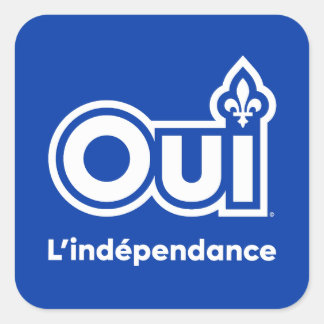 Referendum JA-Québec Quadratischer Aufkleber