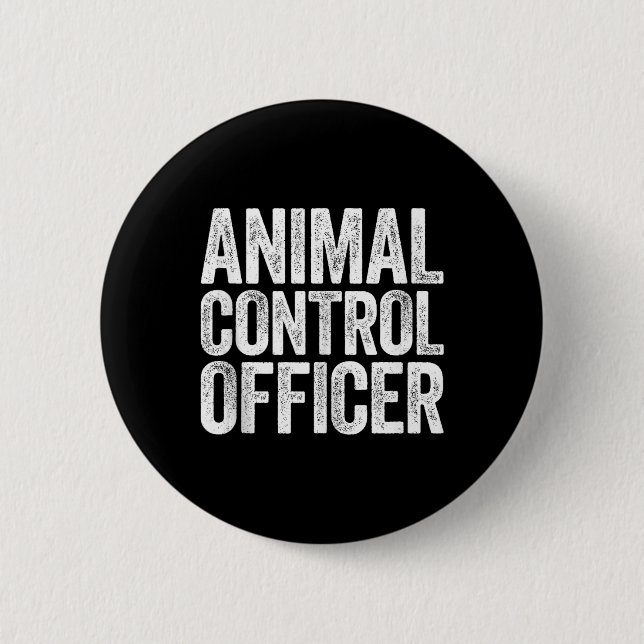 Referent für tierische Kontrolle Shirt Matching Co Button (Vorderseite)