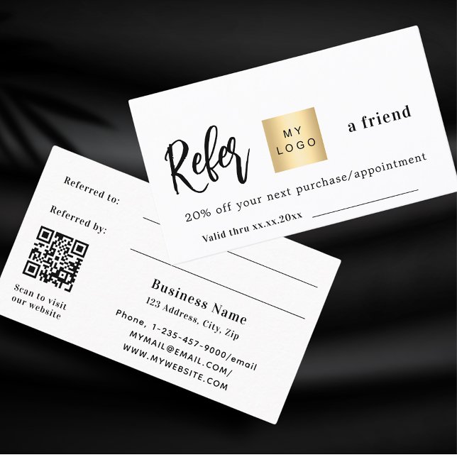 Referenzkarte für das White qr-Geschäftslogo Rabattkarte (Von Creator hochgeladen)