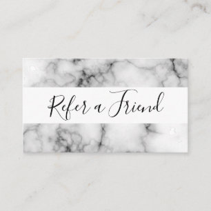 Referenzmarble Empfehlungskarte