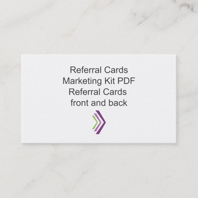 Referral Card Marketing Kit Template (Vorderseite)