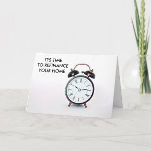 Refinance Time Lender Marketing für Hypothekengese Karte
