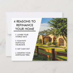 Refinanzierung Ihres Zuhause Mortgage Company Mark Karte