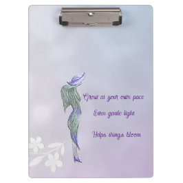 Refined calm spiral clipboard  klemmbrett