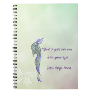 Refined calm spiral notebook  notizblock