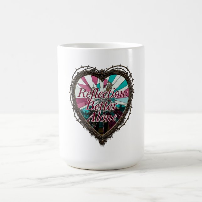 Reflection: Better Alone T-Shirt | Shattered Mirro Kaffeetasse (Mittel)