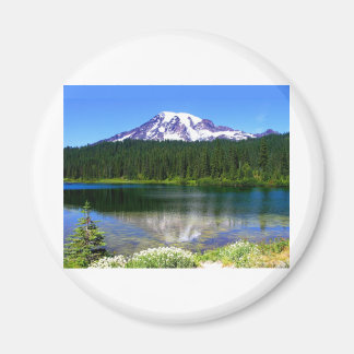 Reflection Lake, Mount Rainier, WA, USA Magnet