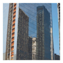 Reflection Office Gebäude New York City Poster