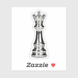 Reflection Queen Schach Piece Aufkleber