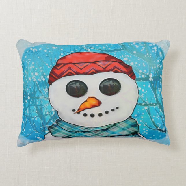 Reflections Christmas Snowman DECOR COLLECTION Dekokissen (Vorderseite)