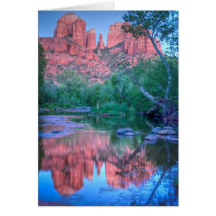 Réflections de Cathedral rock, Sedona, Arizona