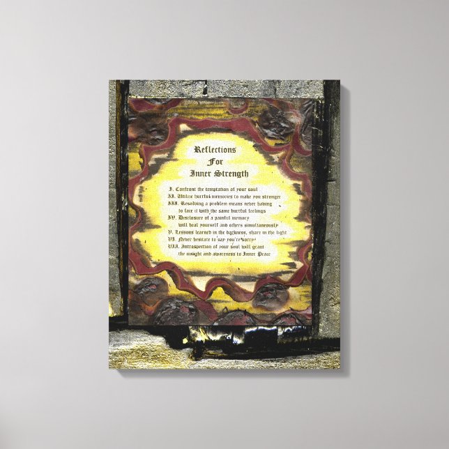 Reflections For Inner Strength Leinwanddruck (Vorderseite)