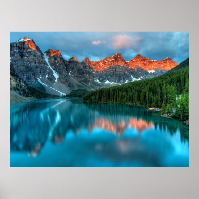 Reflections Moraine Lake Banff National Park Poster (Vorne)