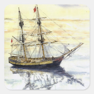 'Reflections' Square Aufkleber