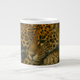 Reflective Jaguar - Serene Wildlife Art Print Jumbo-Tasse