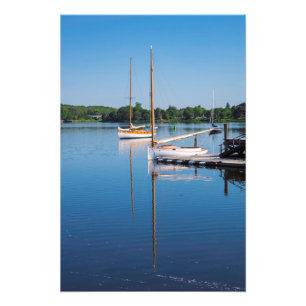 Reflective Sunday Morning Sailboote Fotodruck