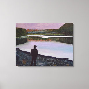 "Reflektieren am Missouri-Fluss" Leinwanddruck