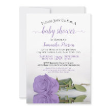 Reflektieren der Lavendel-Rose Elegante Babydusche