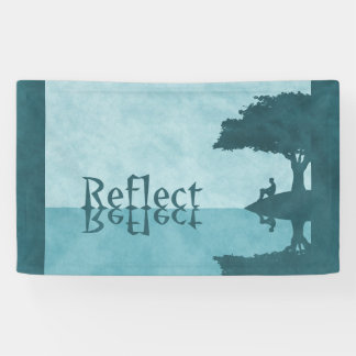 Reflektieren Sie einfach Banner