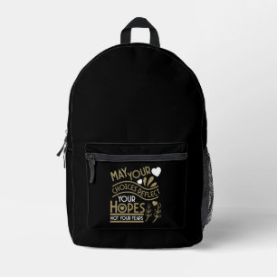 Reflektieren Sie Ihre Hoffnungen Bedruckter Rucksack
