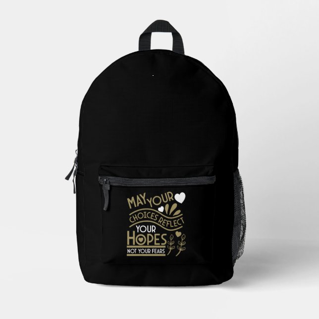 Reflektieren Sie Ihre Hoffnungen Bedruckter Rucksack (Vorderseite)