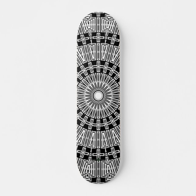 Reflektieren Sie Mandala Skateboard (Vorne)