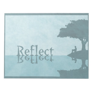 Reflektieren Sie nur Notepad Notizblock