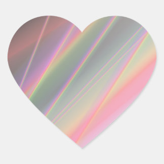 Reflektieren von Regenbögen Herz-Aufkleber
