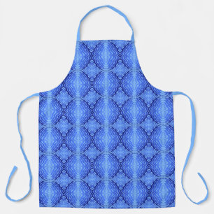 Reflektierende Blaue Wellen Moderne Abstrakte Desi Schürze
