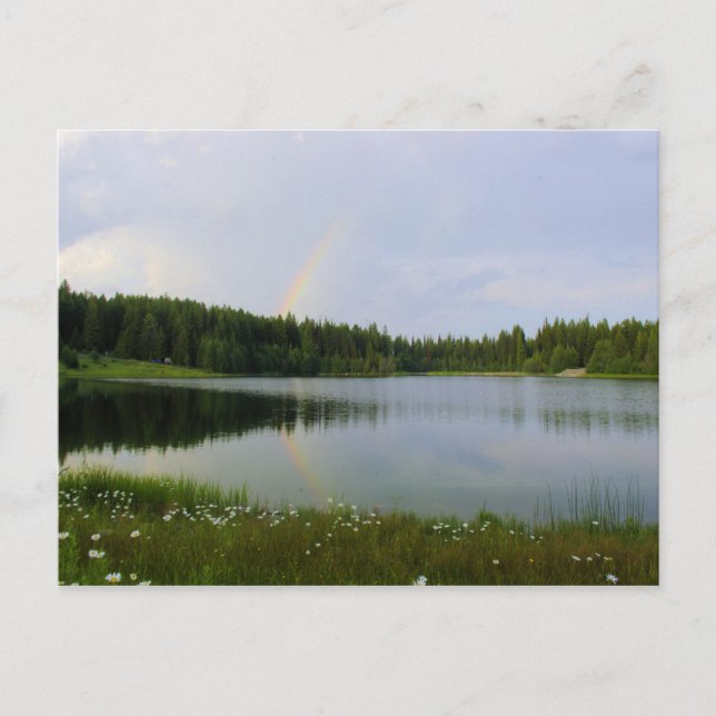 Reflektierender Regenbogen - Marshall-See Postkarte (Vorderseite)