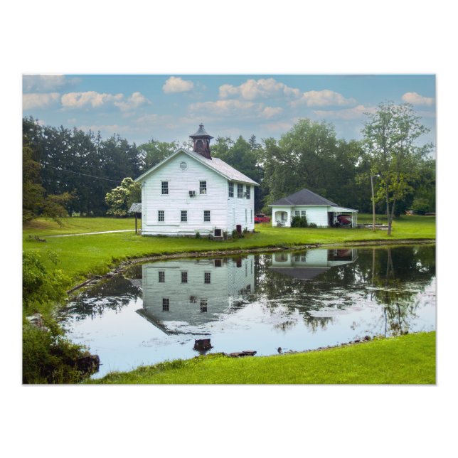 Reflektierender Teich Fotodruck (Vorne)