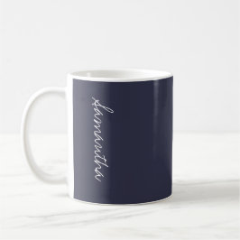 Reflektierender Teich Tiefe blaue Solid-Farbe Pers Kaffeetasse