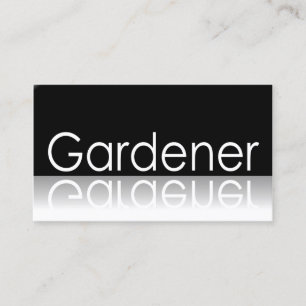 Reflektierender Text - Gärtner - Visitenkarte