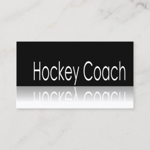 Reflektierender Text - Hockey-Zug - Visitenkarte