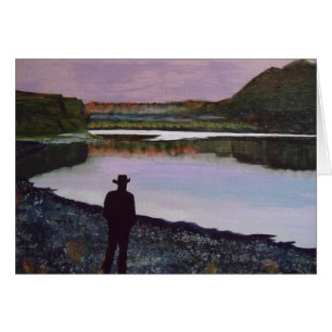 Reflektiert am Missouri River (Fort Benton, Mt.
