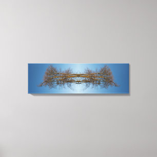 Reflektierte Bäume Leinwanddruck