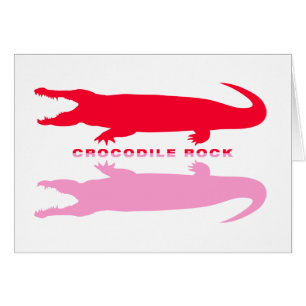 Reflektion des Krokodils (rot)